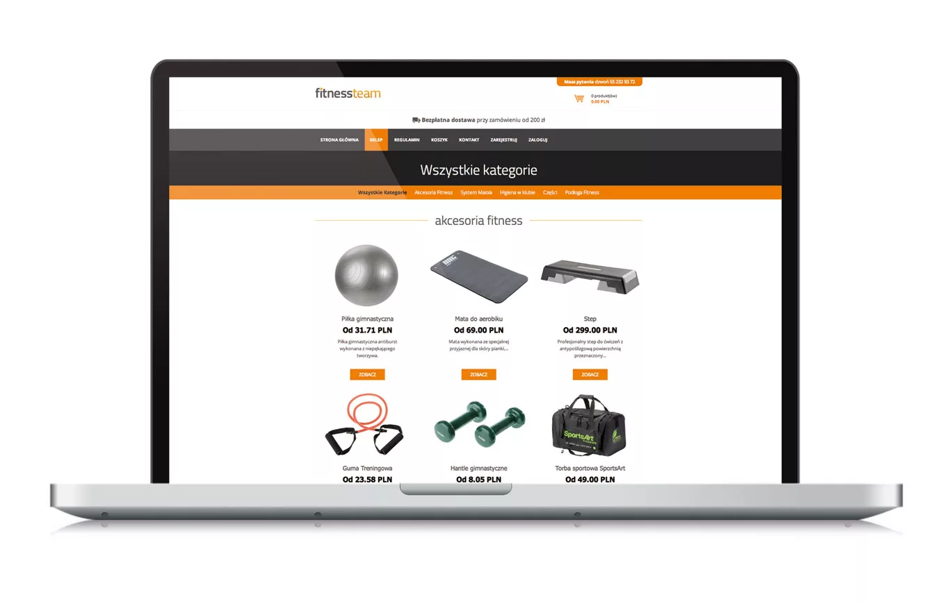 Sklep internetowy FitnessTeam!