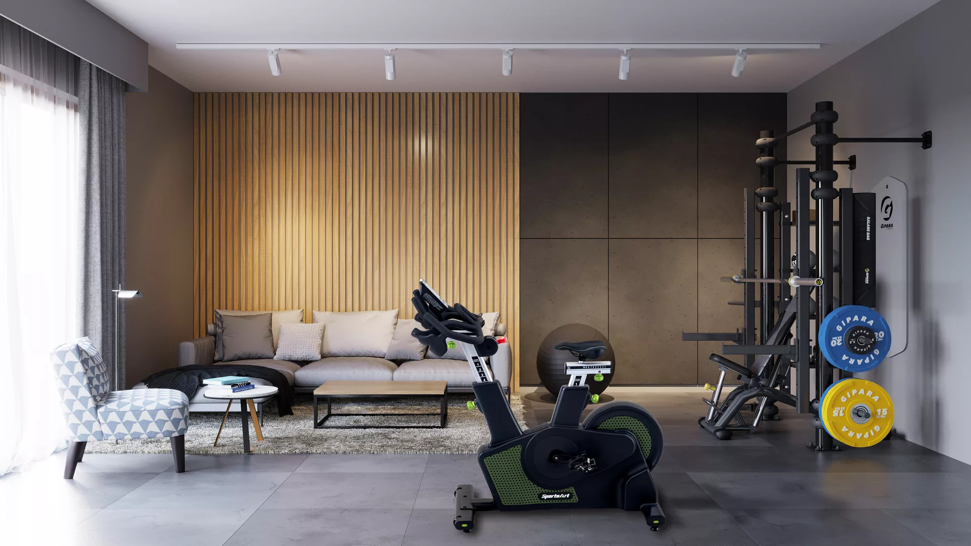 Siłownia do pokoju hotelowego - ADAPTIVA G-WALL