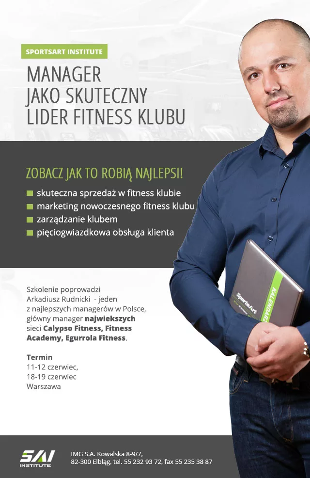 Szkolenie- Manager jako skuteczny lider fitness klubue